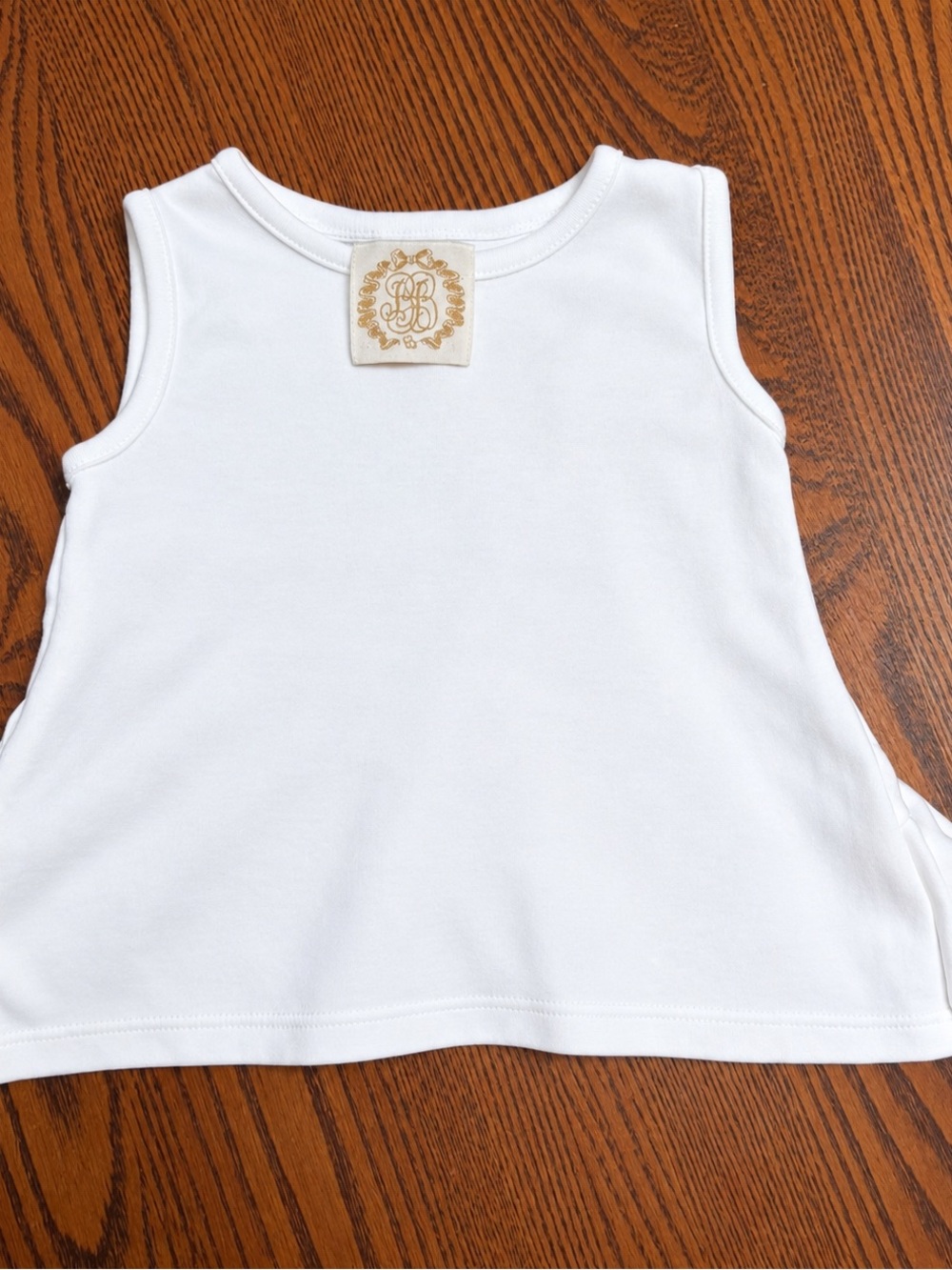 The Beaufort Bonnet Company Ruffle Back Sleeveless Top – Size 6–12 Months